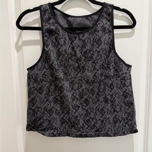 MAKE AN OFFER! 

Tangerine Black and Gray Patterned Tank Top